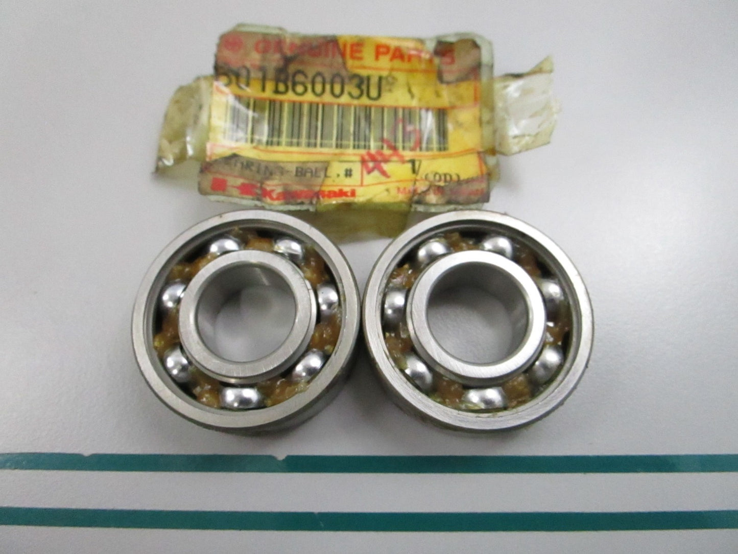 NEW OEM (LOT OF 2) 601B6003U Kawasaki Bearing 0810