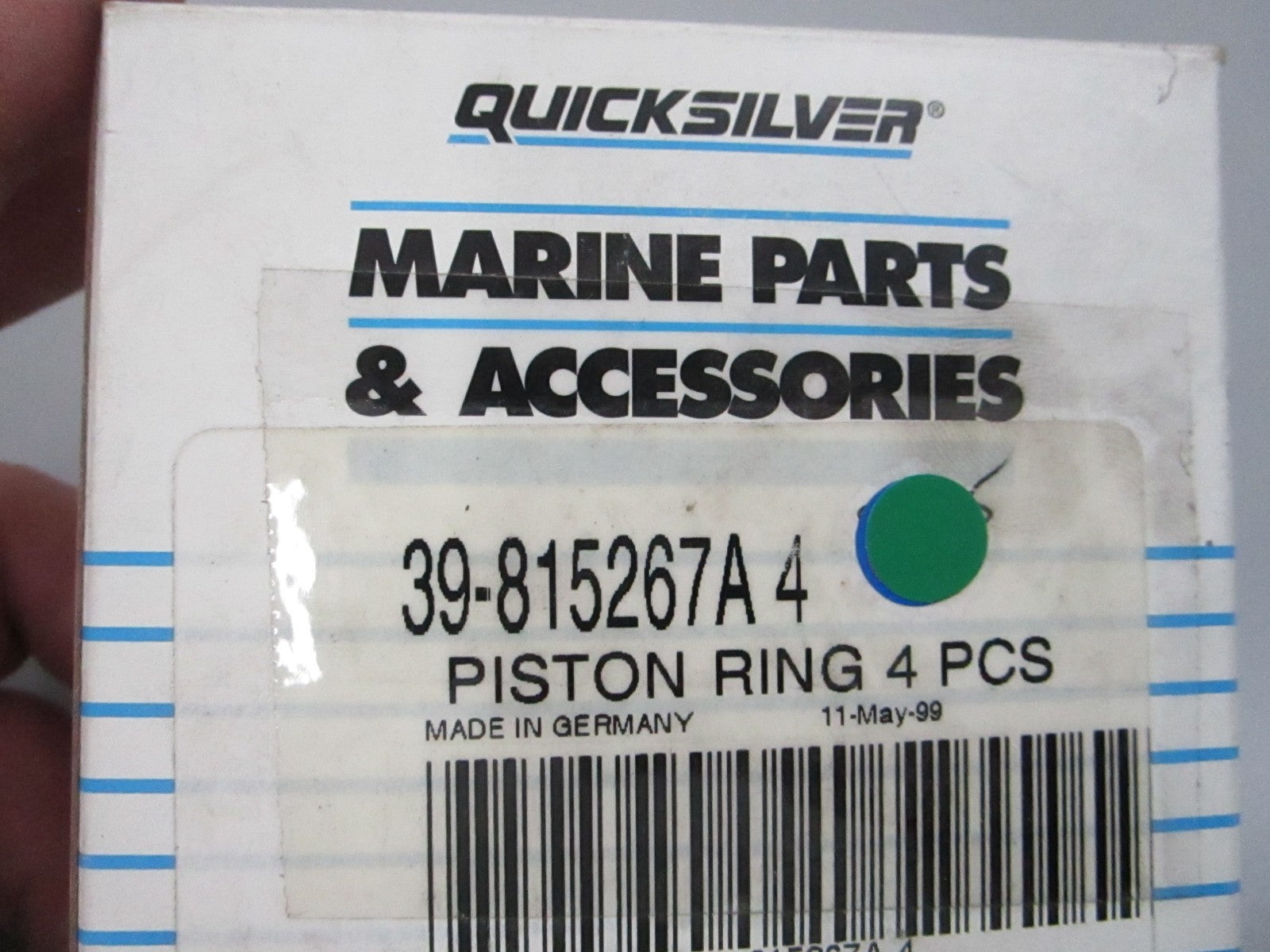 NEW OEM 39-815267A4 Mercury Quicksilver 4 Pc Piston Ring Set 0810