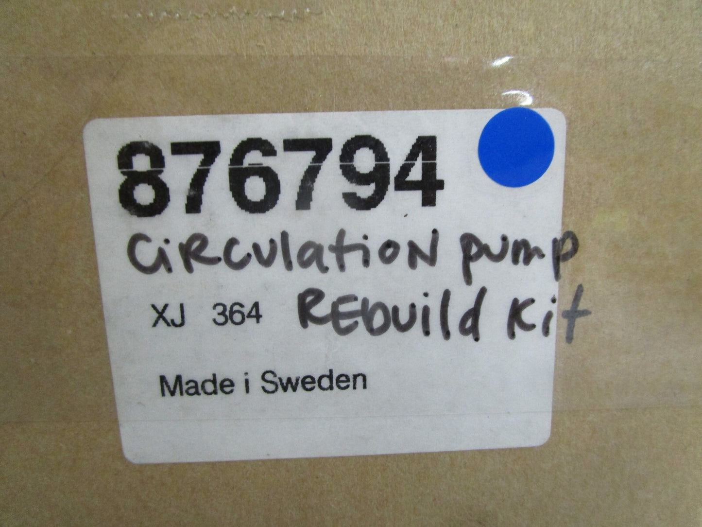 *NEW OEM* 0820 Volvo Penta Circulation Pump Rebuild Kit 876794