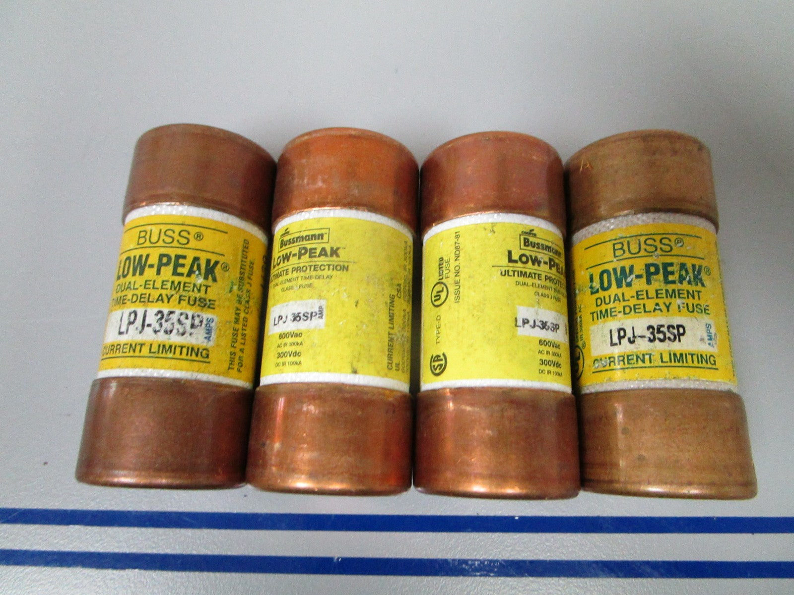 NEW OEM LPJ-35SP Bussman Low-Peak Dual Element Time Delay Class J Fuse (4) 0720