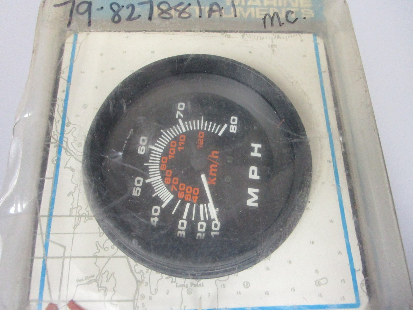 *NEW OEM* 0720 Mercury Quicksilver 80 MPH Speedometer 79-827881A1