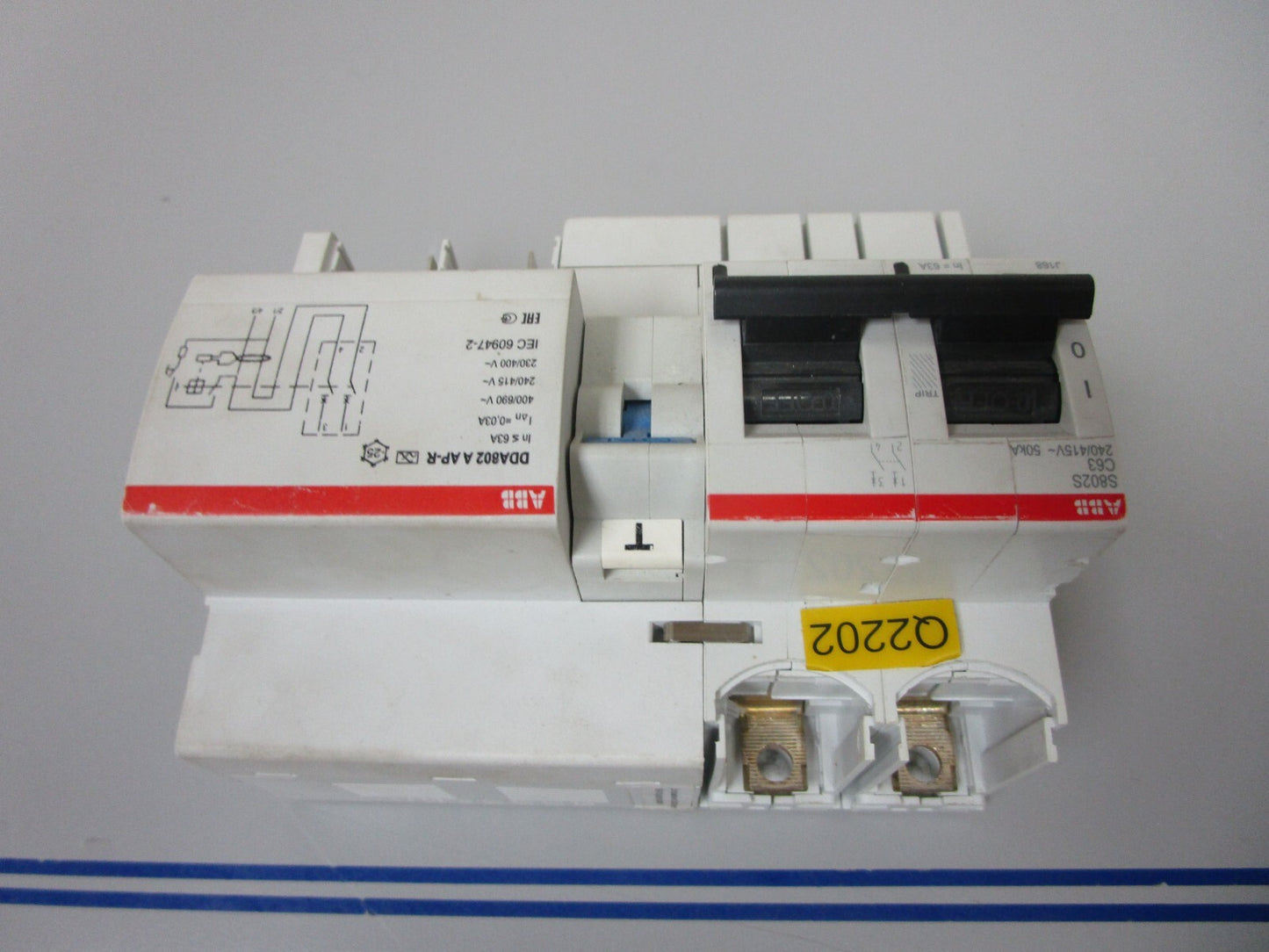 *NEW* 0720 ABB High Performance MCB & Block S802S-C63 DDA802 A AP-R
