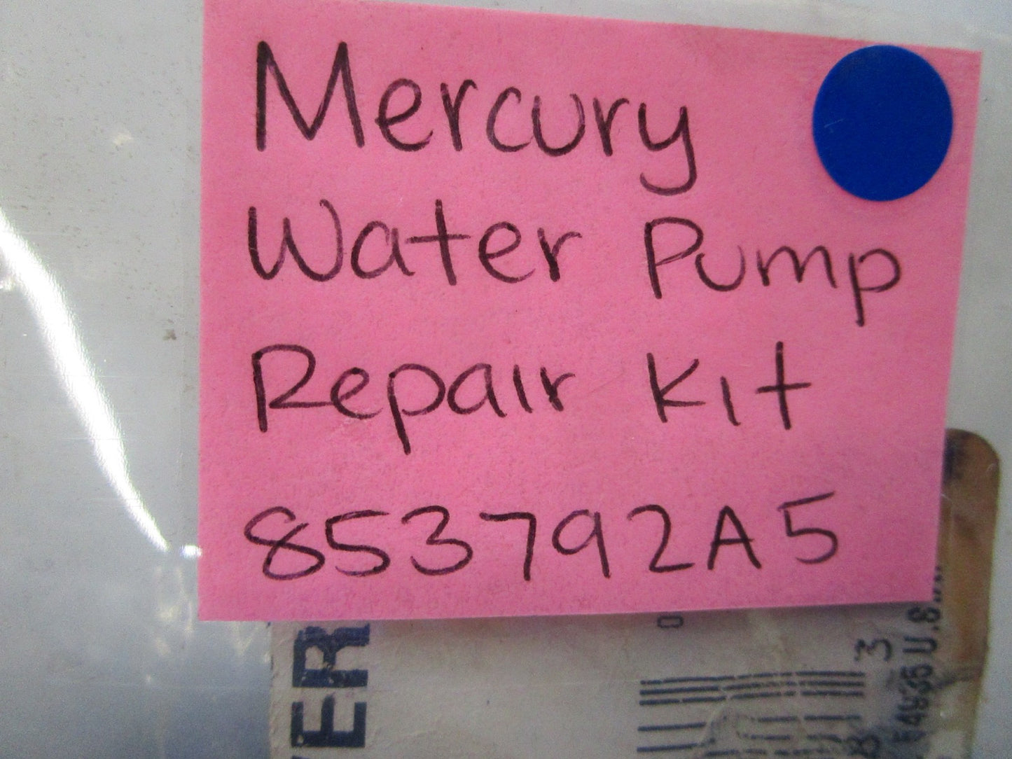 *NEW OEM* 0810 Mercury Quicksilver Water Pump Repair Kit 853792A5
