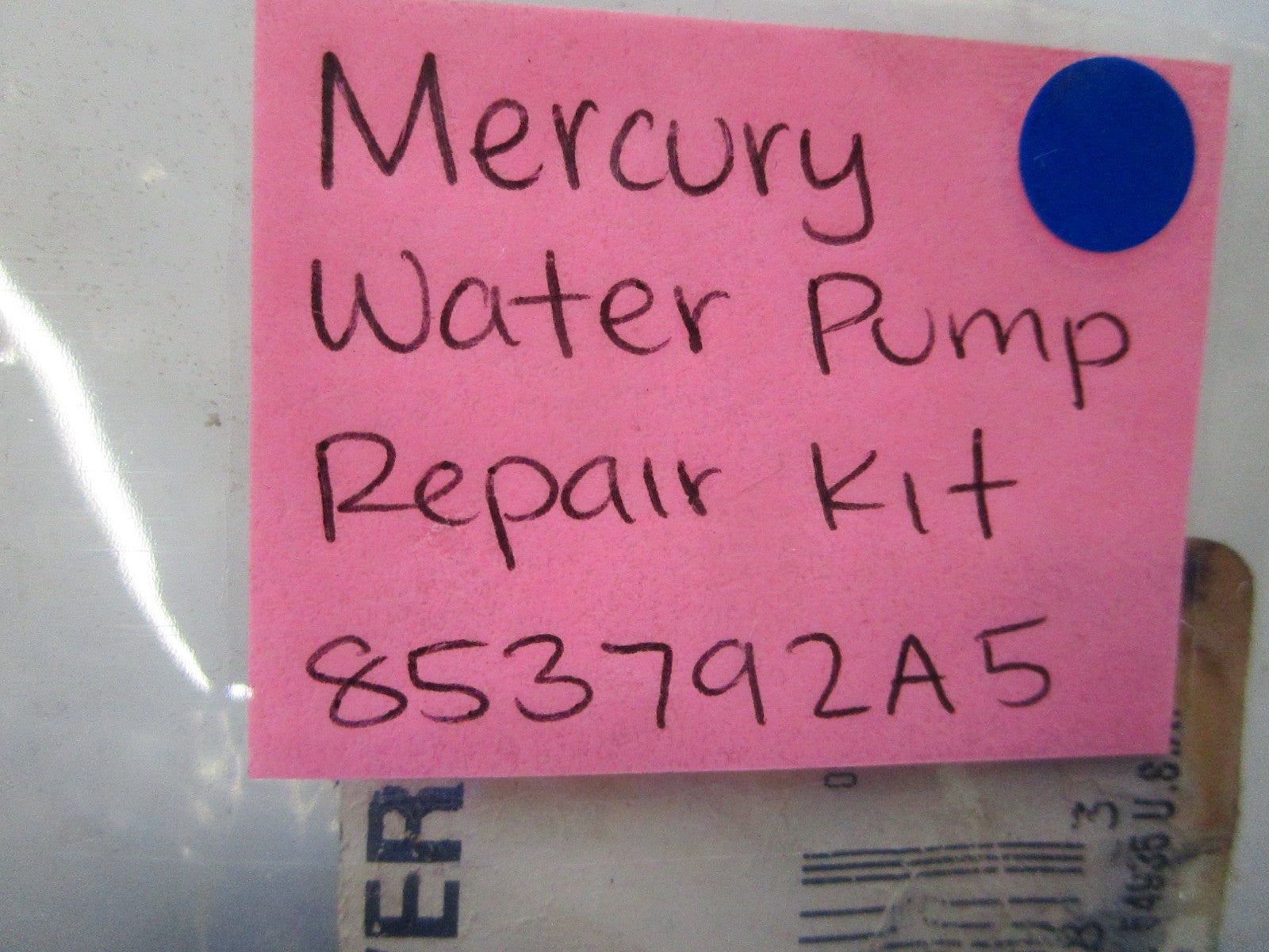 *NEW OEM* 0810 Mercury Quicksilver Water Pump Repair Kit 853792A5