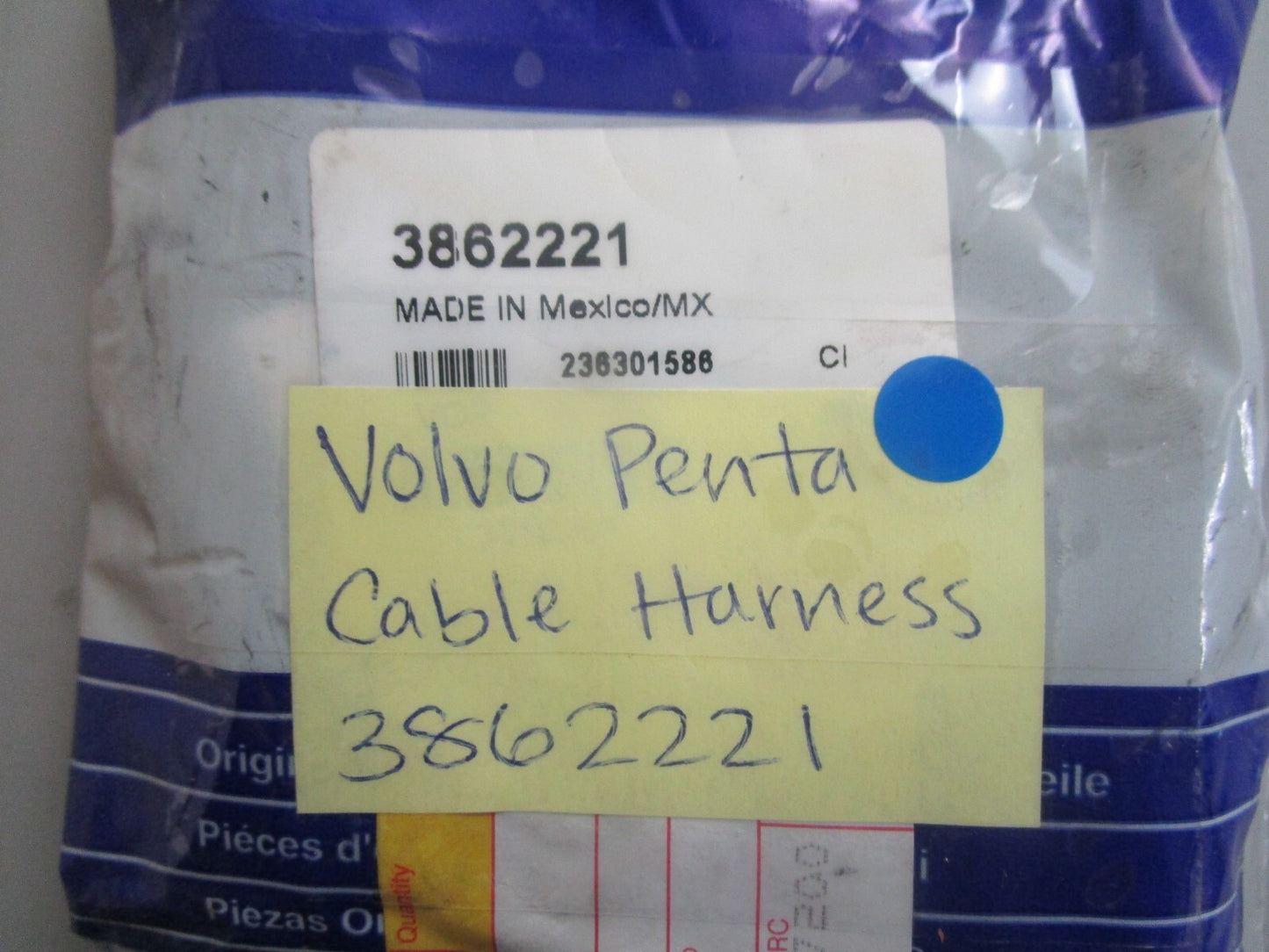 *NEW OEM* 0810 Volvo Penta Cable Harness 3862221