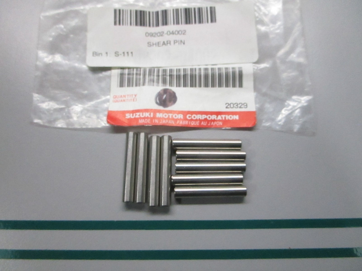 NEW OEM (LOT OF 9) 09202-04002 Suzuki Shear Pin 0810