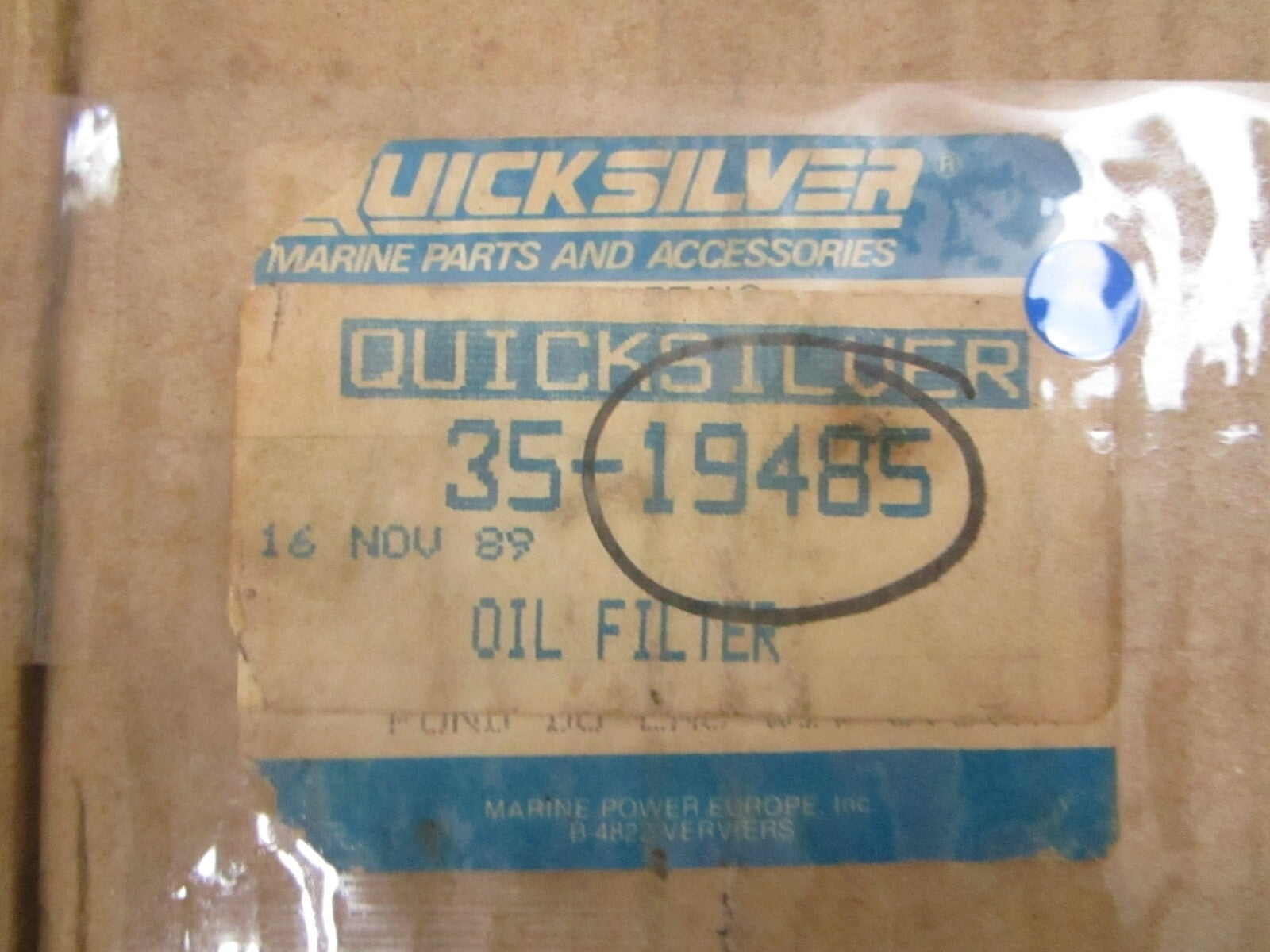 *NEW OEM* 0780 Mercury Quicksilver Oil Filter 35-19485