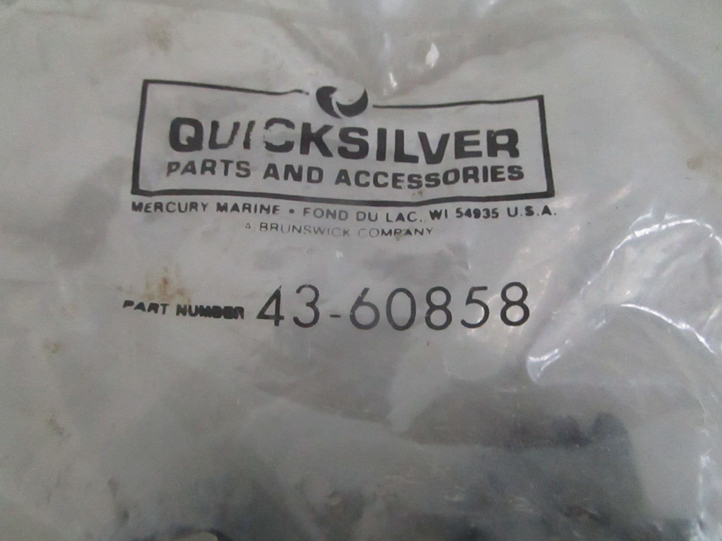 NEW OEM 43-60858 Mercury Quicksilver Throttle Gear Control 0820