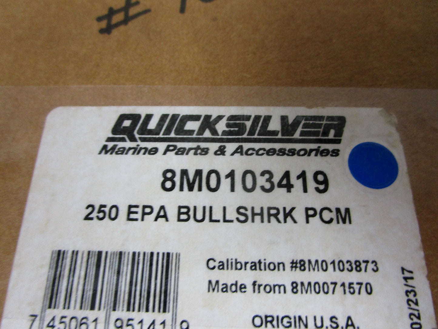 *NEW OEM* 0720 Mercury Verado 250hp EPA 2.6L PCM ECU 8M0071570 8M0103419