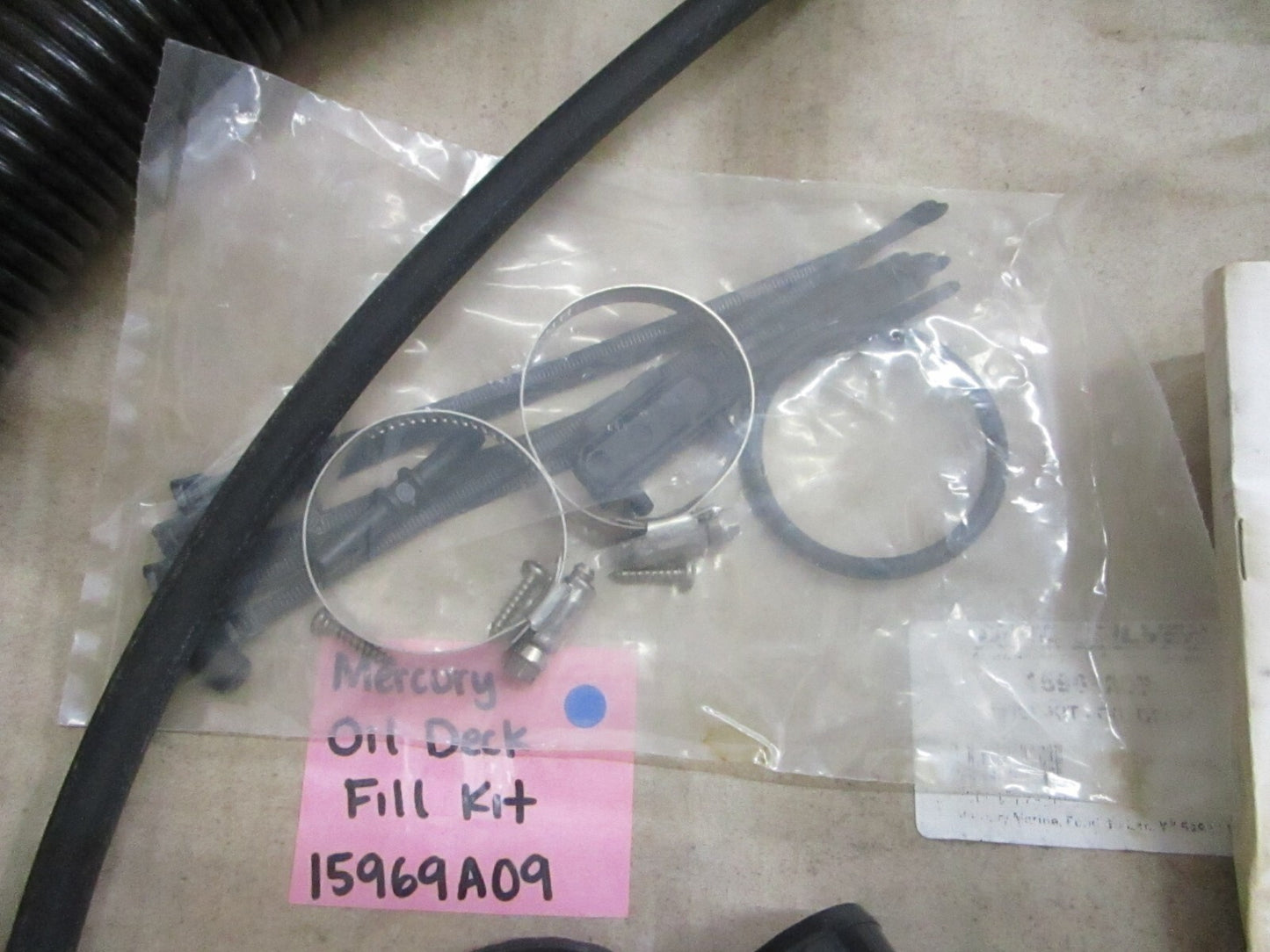 *NEW OEM* 0820 Mercury Quicksilver Oil Deck Fill Kit 15969A09