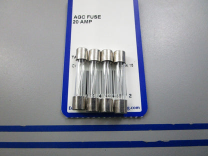 NEW (LOT OF 4) 444120-1 Sea-Dog 20 AMP AGC Fuse 0810