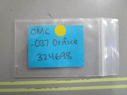 *NEW OEM* 0810 OMC Johnson Evinrude .037 Orifice 324698 0324698