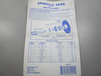 NEW Model #1 Bearing Buddy Spindle Seal Kit 0810