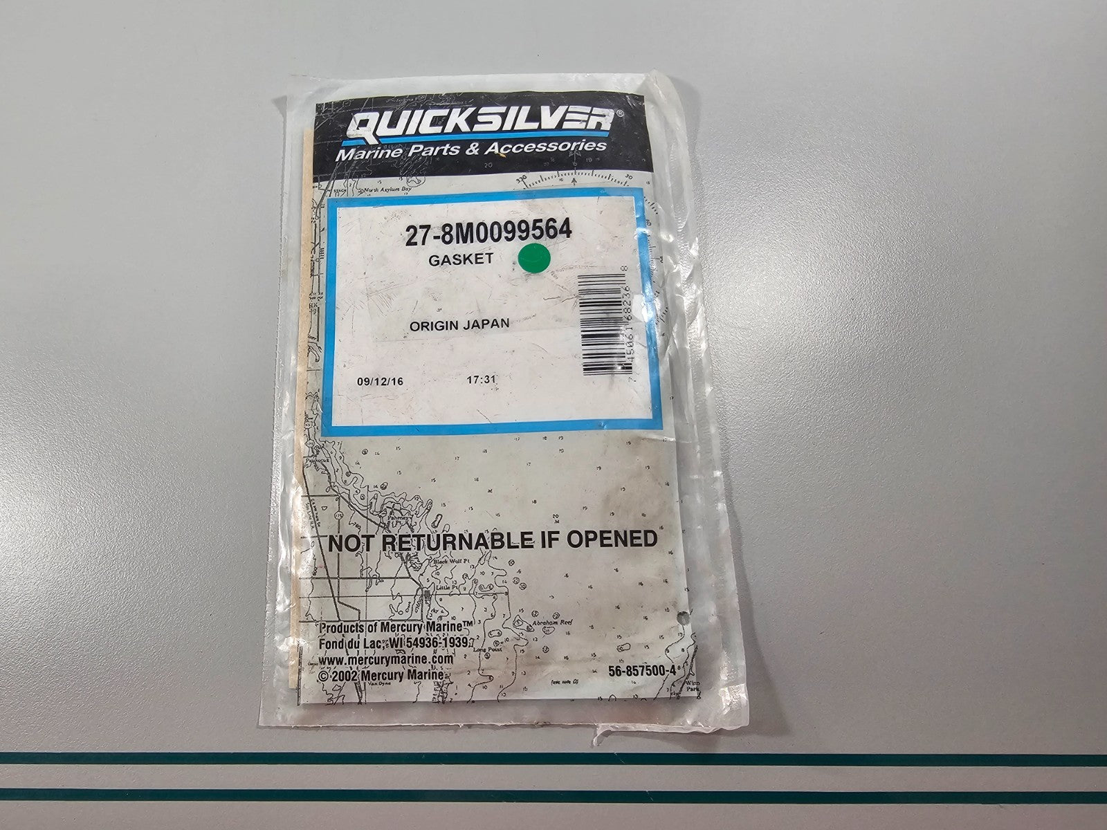 NEW OEM 27-8M0099564 Mercury Quicksilver Gasket 0810