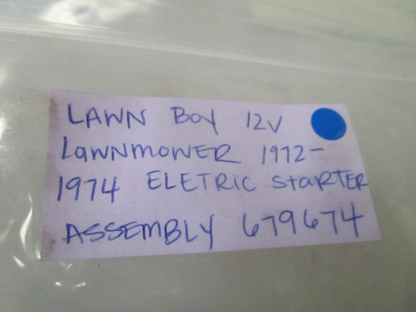 *NEW OEM* 0720 Lawn Boy 1972- 1974 12V Lawnmower Electric Starter Assy 679674
