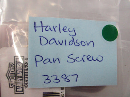 NEW OEM (LOT OF 5) 3387 Harley Davidson Pan Screw 0810