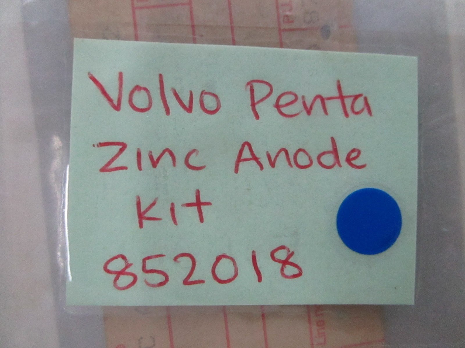 *NEW OEM* (LOT OF 2) 0810 Volvo Penta Zinc Anode Kit 852018