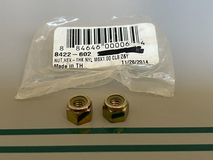 NEW OEM (LOT OF 2) 8422-602 Arctic Cat Hex Nut 0810