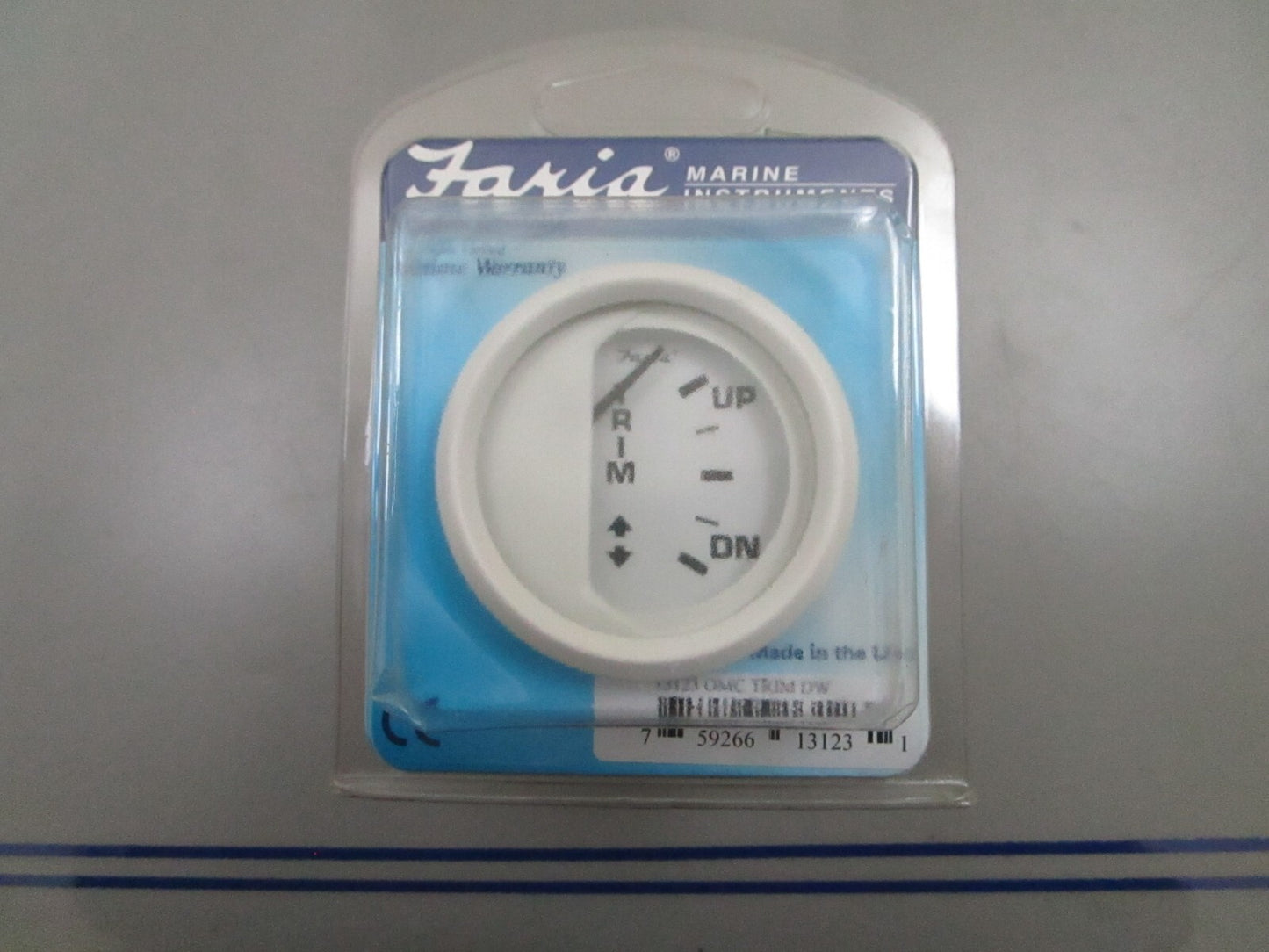 *NEW* 0780 Faria 2" Dress White Series Trim Gauge OMC Trim 13213