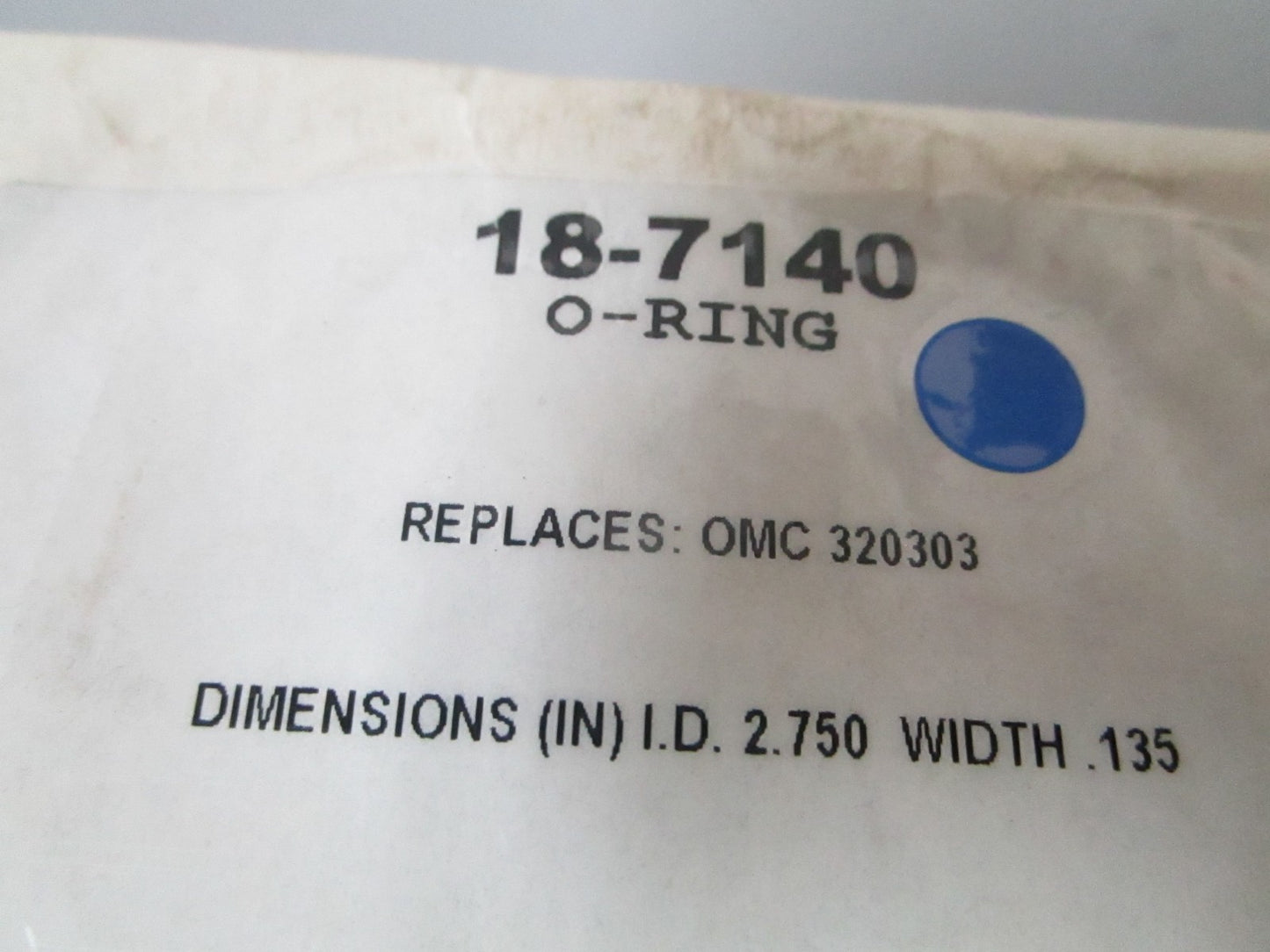 NEW (LOT OF 4) 18-7140 Replaces: OMC 320303 Sierra O-Ring 0810