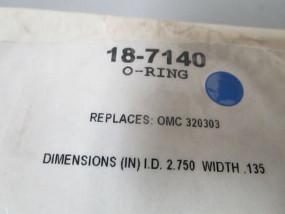 NEW (LOT OF 4) 18-7140 Replaces: OMC 320303 Sierra O-Ring 0810