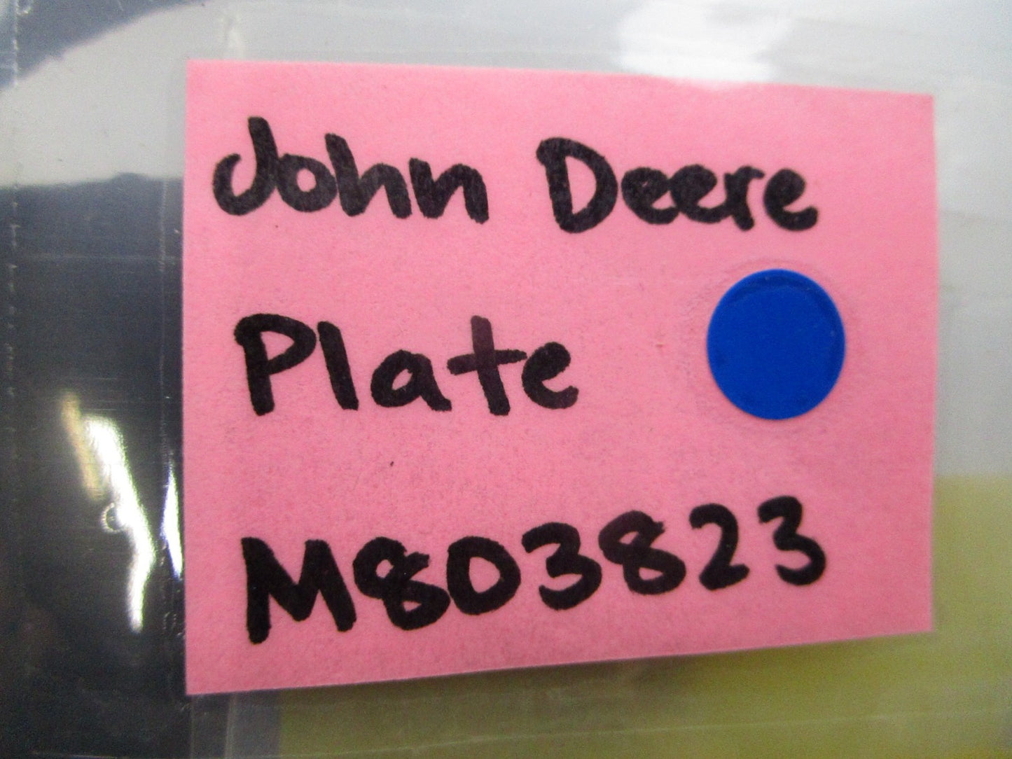 *NEW OEM* 0810 John Deere Plate M803823