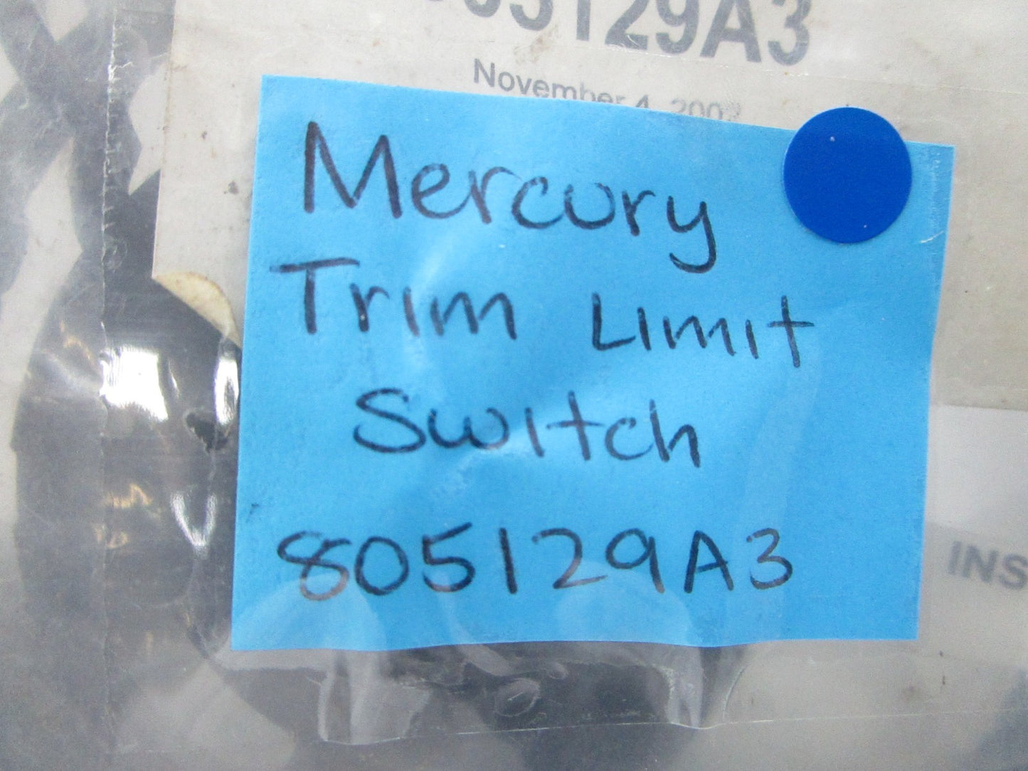NEW OEM 805129A3 Mercury Quicksilver Trim Limit Switch 0810
