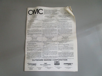 *NEW OEM* 0820 OMC Johnson Evinrude VRO 1.8 Gallon Oil Tank Kit 174167 0174167