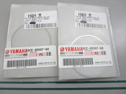NEW OEM (LOT OF 2) 6CF-45587-60-00 Yamaha (T:0.50mm) Shim 0810