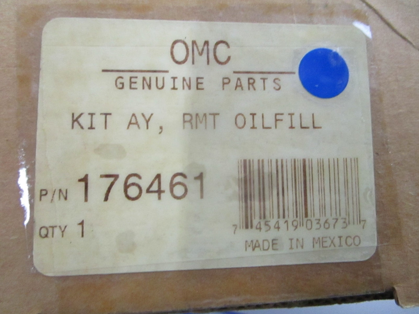 *NEW OEM* 0810 OMC Johnson Evinrude Remote Oile Fill Kit Assembly 176461 0176461