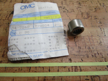 *NEW OEM* 0810 OMC Johnson Evinrude Needle Bearing 981312 0981312