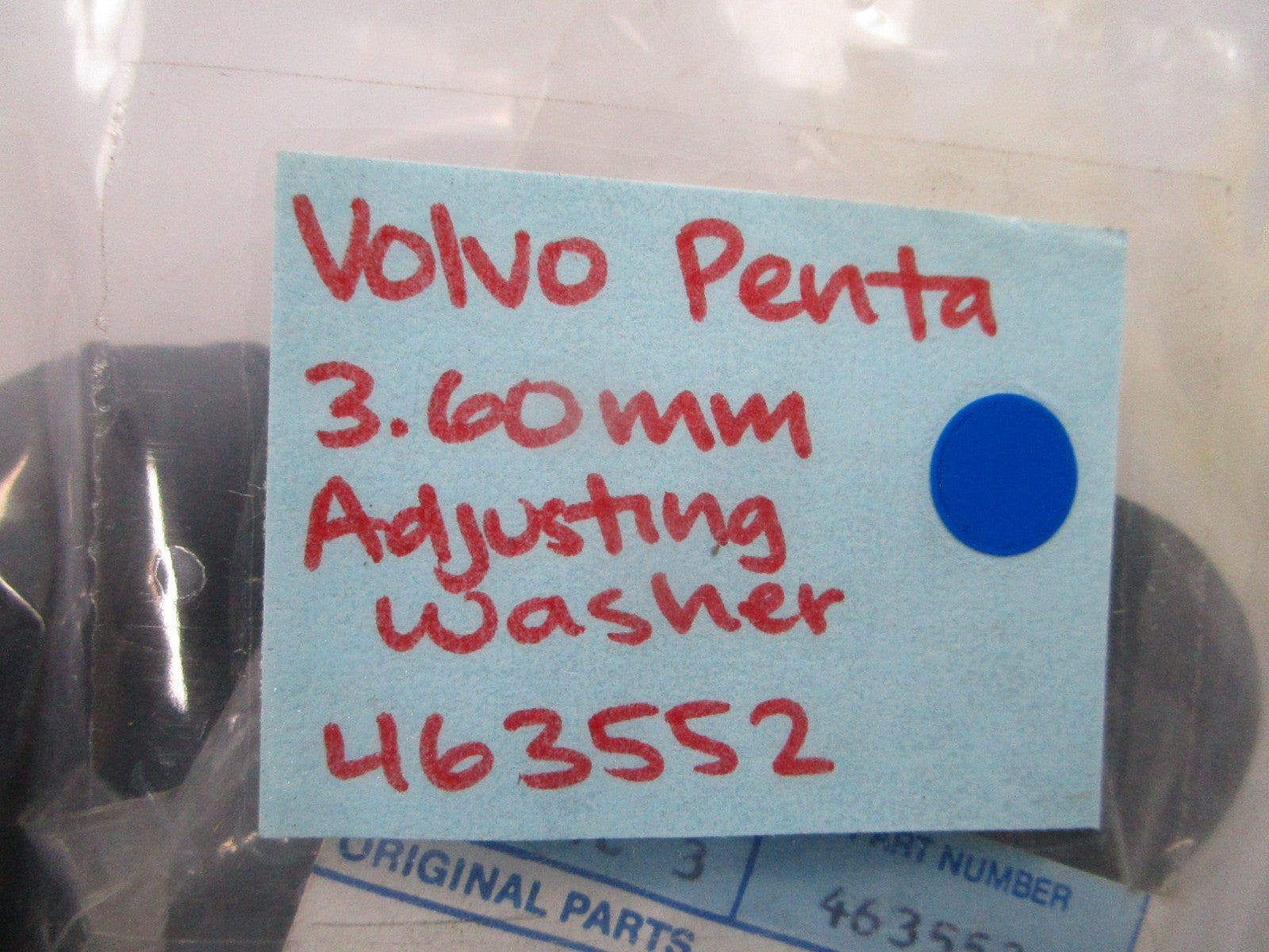 NEW OEM 463552 Volvo Penta 3.60mm Adjusting Washer 0810