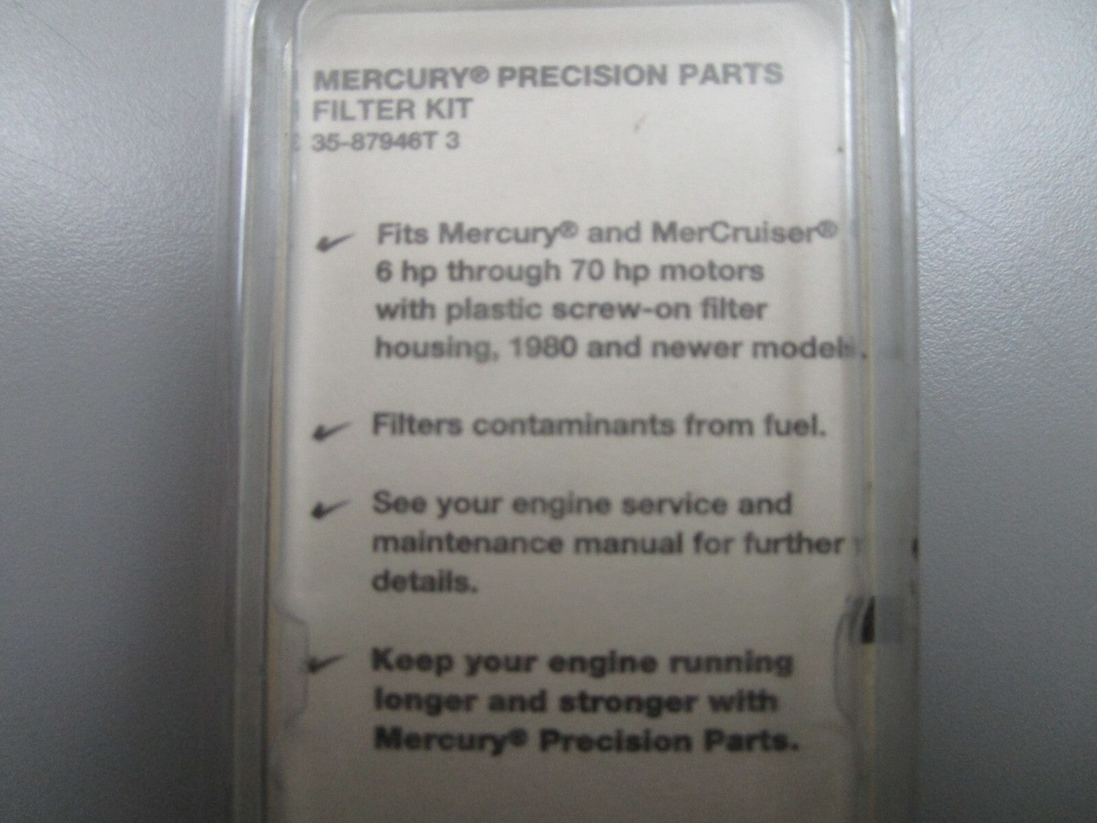 *NEW OEM* 0810 Mercury Quicksilver Filter Kit 35-87946T 3