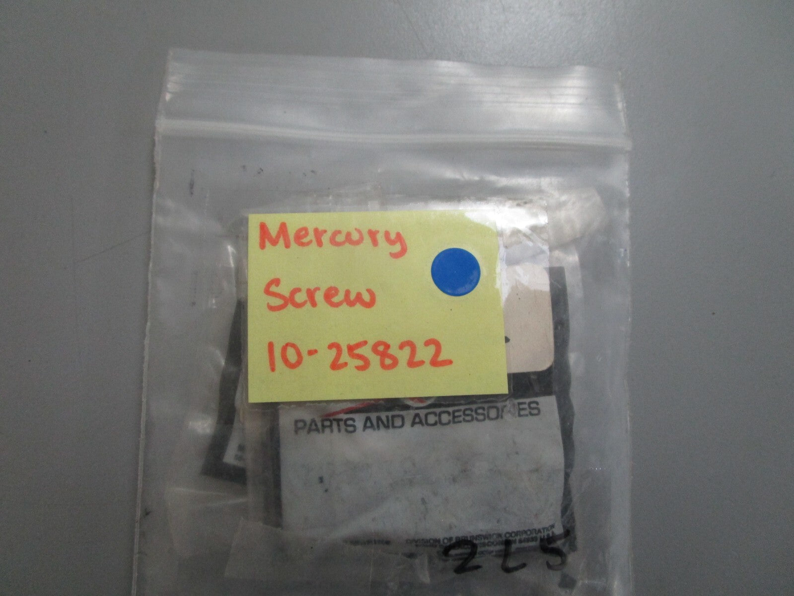 *NEW OEM* (LOT OF 5) 0810 Mercury Quicksilver Screw 10-25822