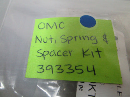 NEW OEM 393354 0393354 OMC Johnson Evinrude Nut Spring & Spacer Kit 0720