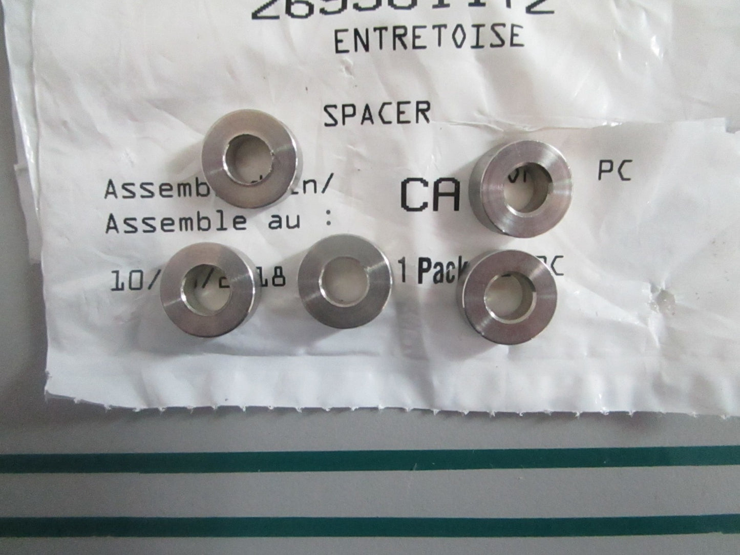NEW OEM (LOT OF 5) 269501172 Sea-Doo Spacer 0820