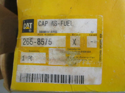NEW OEM 265-8575 CAT Fuel Cap Assy 0820