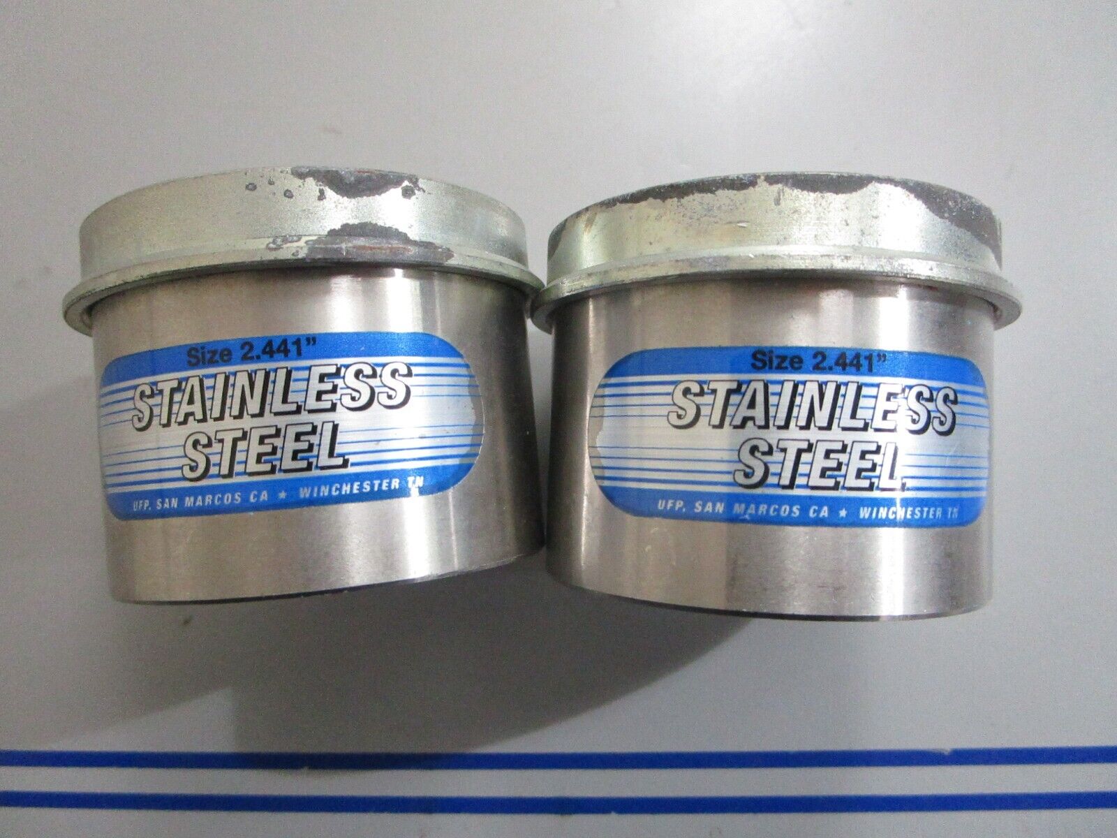 *NEW* 0820 Bearing Buddy Stainless Steel Wheel Bearing Protector Set 2441