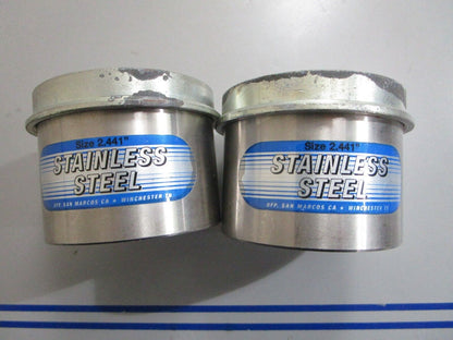 *NEW* 0820 Bearing Buddy Stainless Steel Wheel Bearing Protector Set 2441