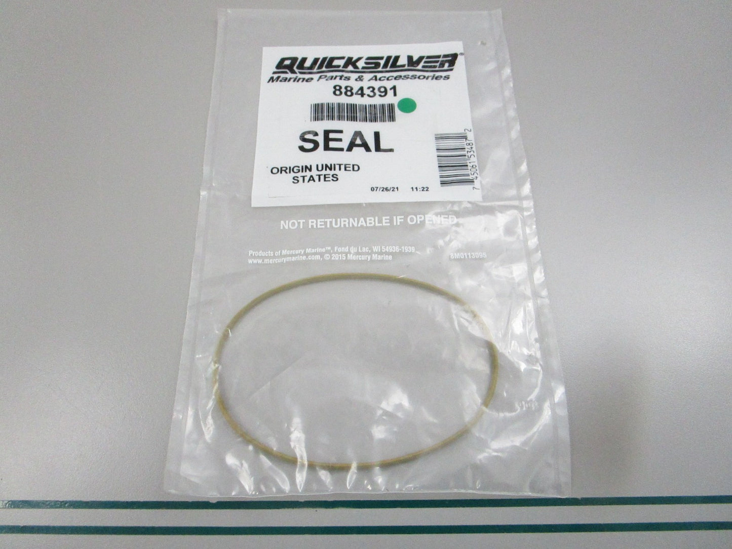 NEW OEM 884391 Mercury Quicksilver Seal 0810
