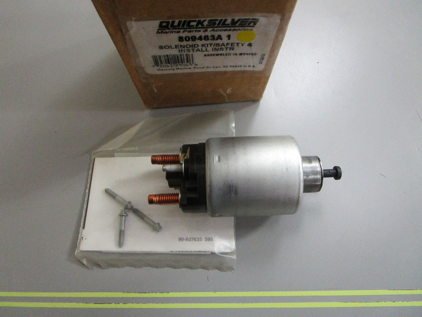 *NEW OEM* 0820 Mercury Quicksilver Solenoid Kit 809463A 1