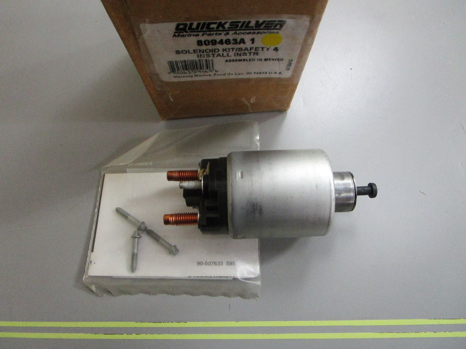 *NEW OEM* 0820 Mercury Quicksilver Solenoid Kit 809463A 1
