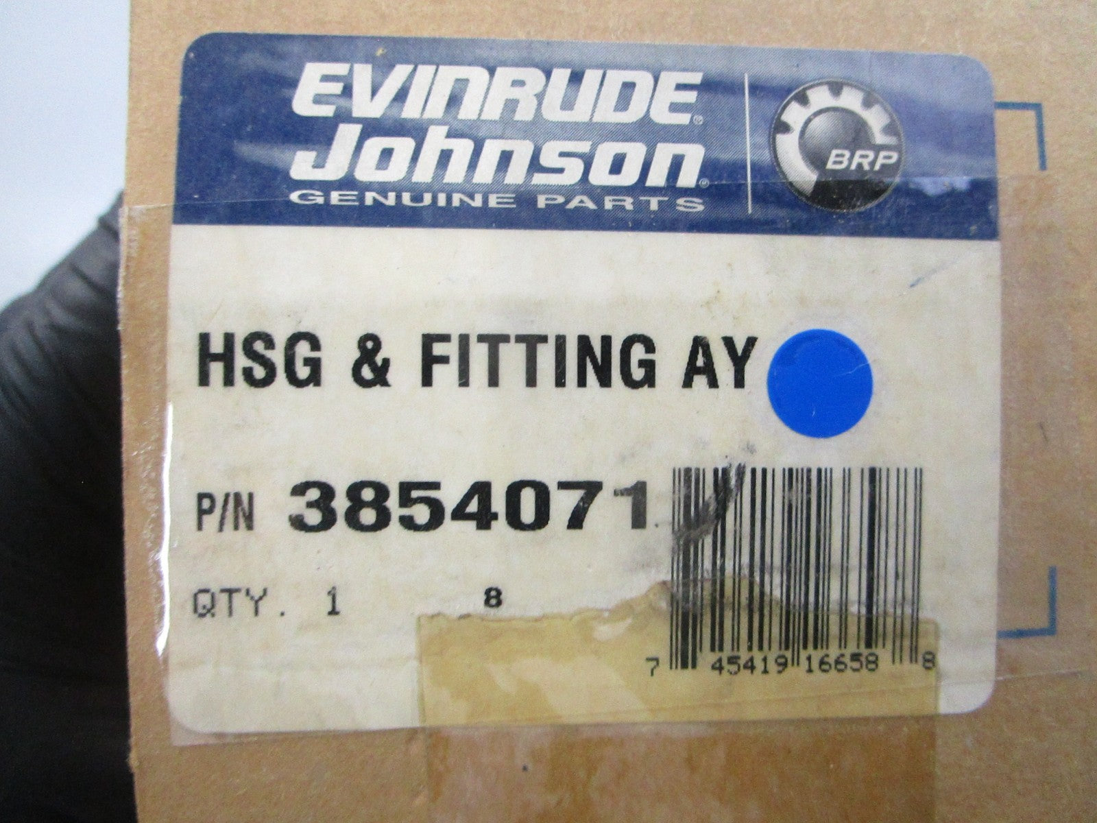 NEW OEM 3854071 OMC Johnson Evinrude Housing & Fitting Assembly 0810