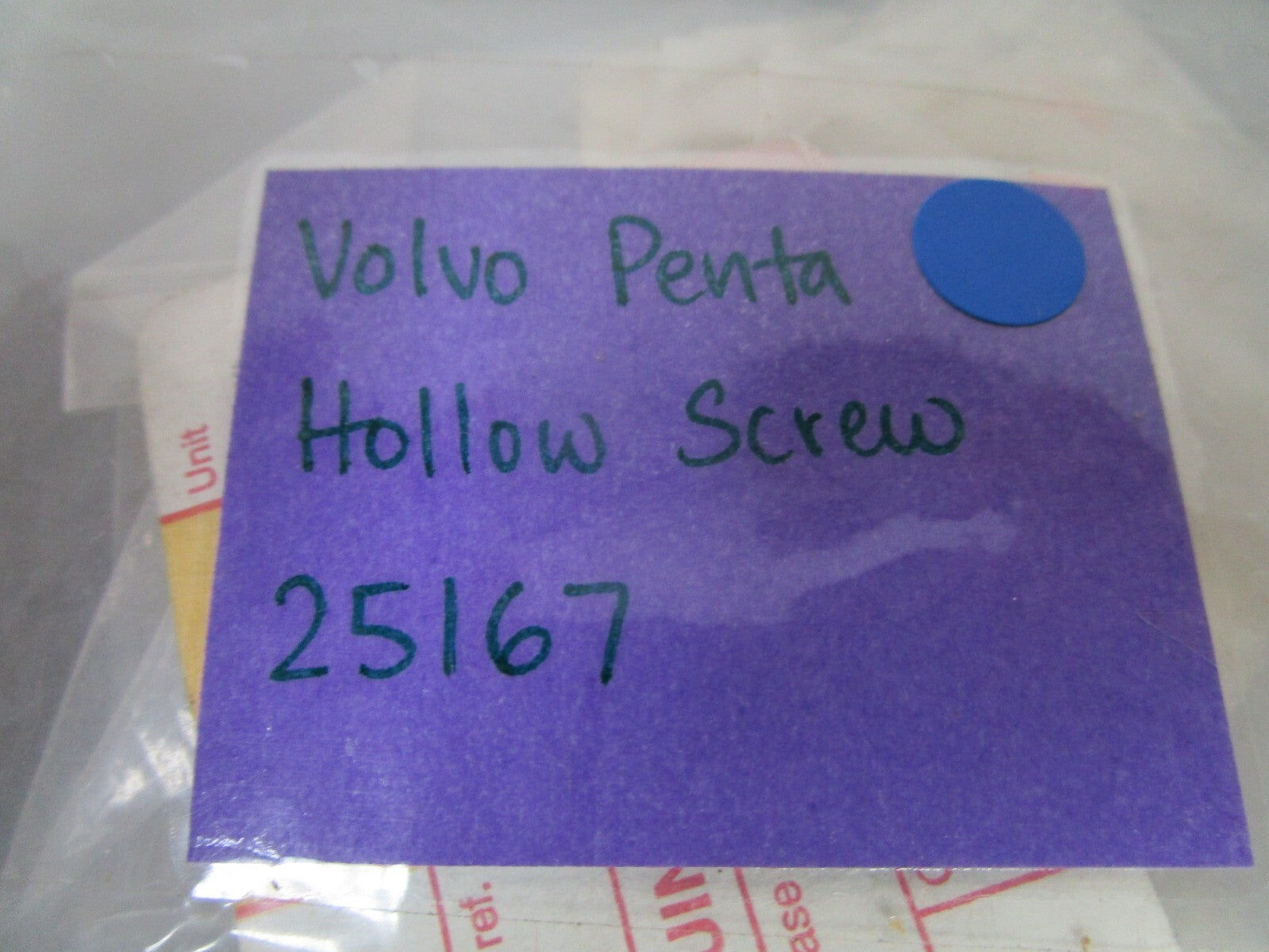 *NEW OEM* 0810 Volvo Penta Hollow Screw 25167