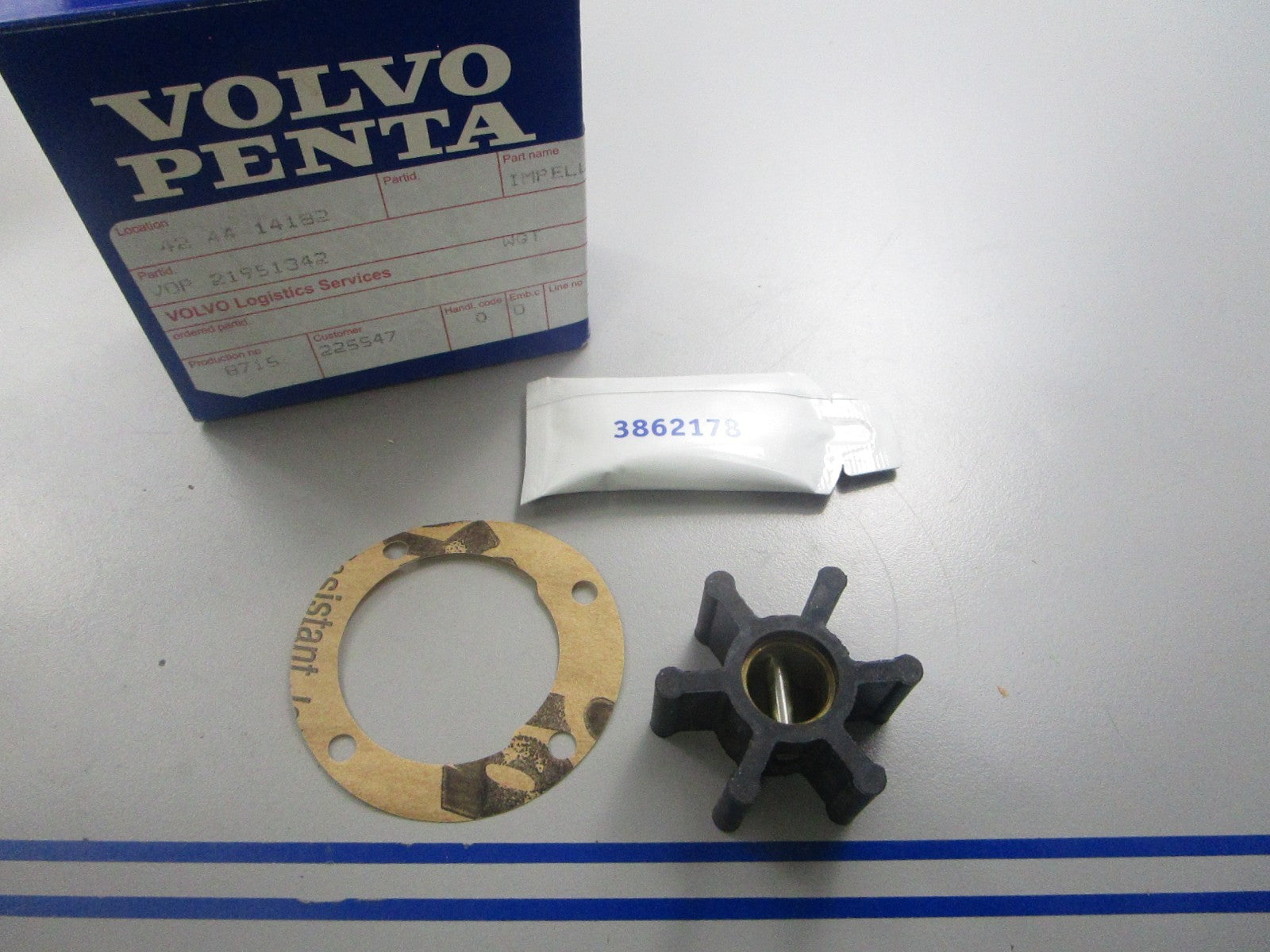 *NEW OEM* 0810 Volvo Penta Impeller Kit 21951342