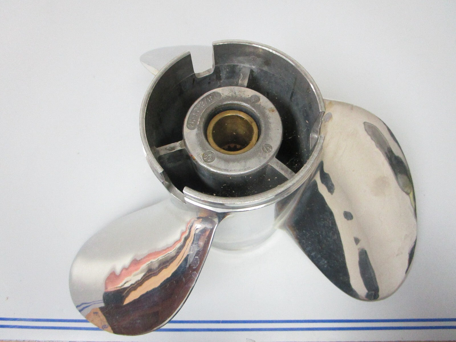 *NEW OEM* 0720 Yamaha RH 3 Blade Stainless Steel 14½ x 25 Propeller 66K-45972-B0