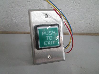 NEW OEM Schlage 709 GR EX ILL 12VDC 709 Series "Push to Exit" Button Switch 0820
