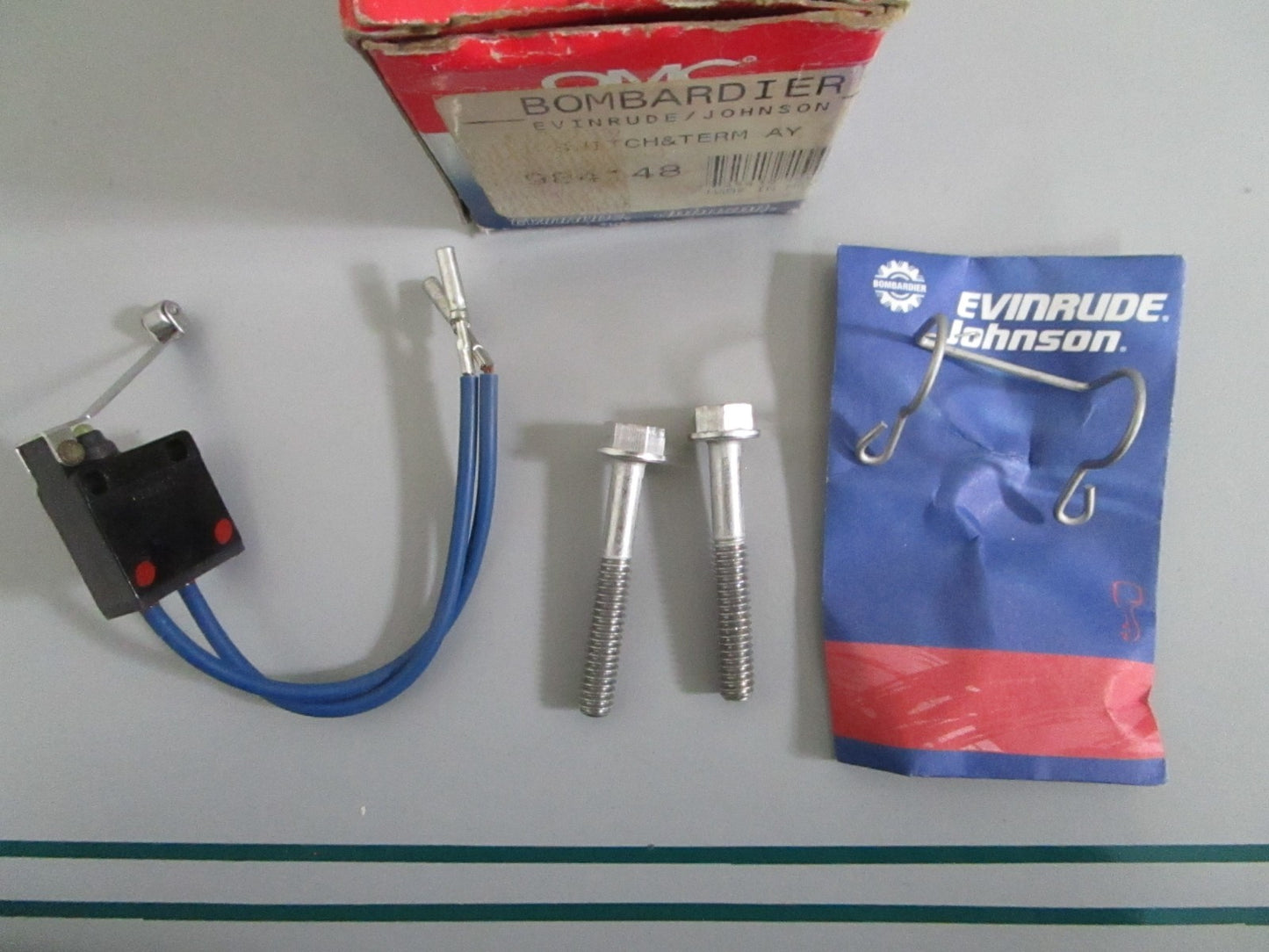 NEW OEM 984148 0984148 OMC Johnson Evinrude Switch & Terminal 0820