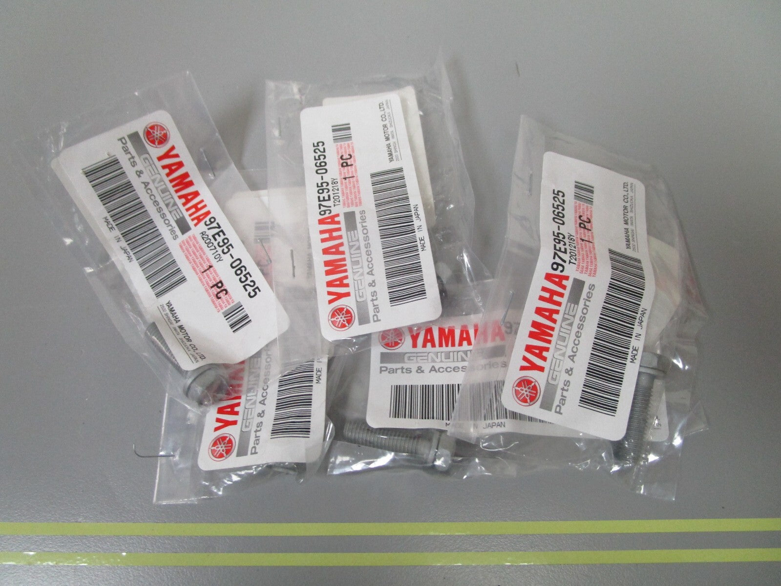 *NEW OEM* (LOT OF 5) 0810 Yamaha Hexagon w/ Deep Recess Bolt 97E95-06525-00