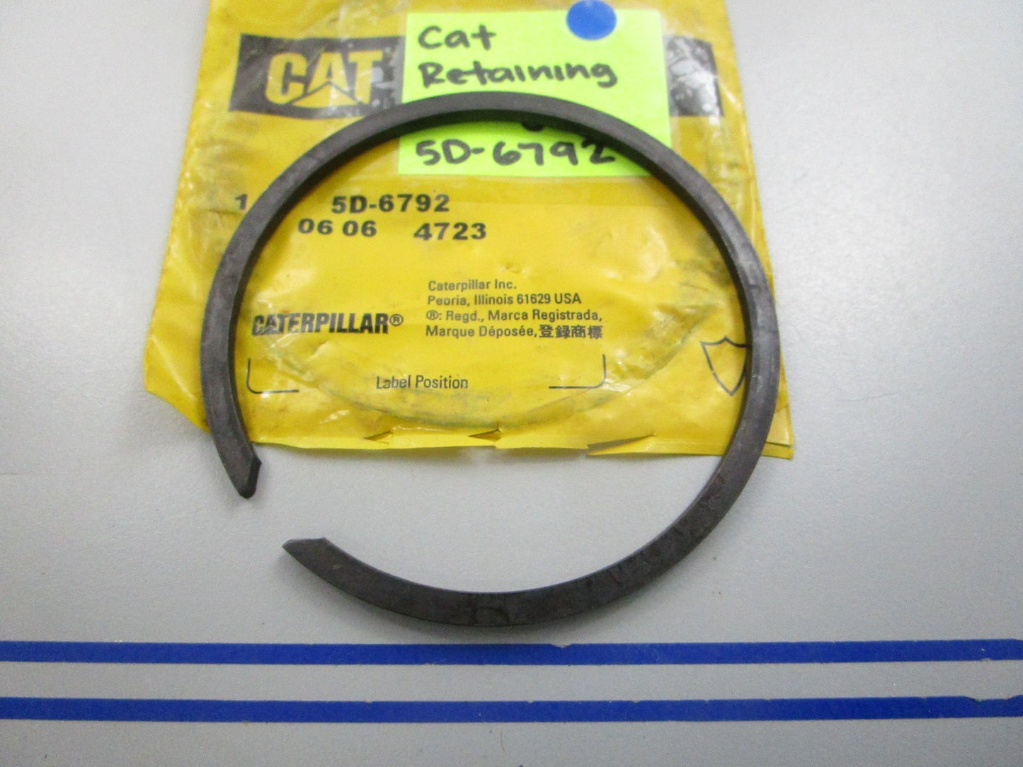 NEW OEM 5D-6792 CAT Retaining Ring 0810